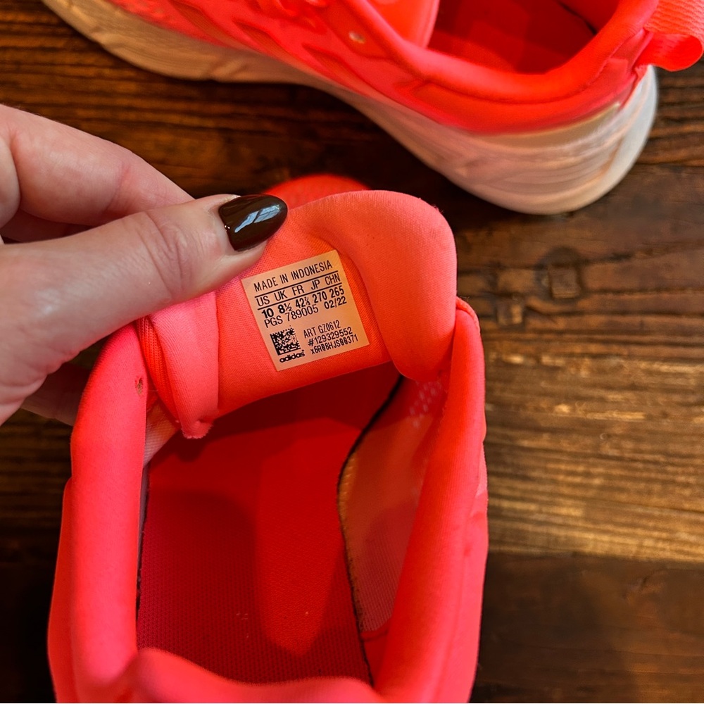 Adidas | Neon Coral Running Shoes 10 - Picture 5 of 7